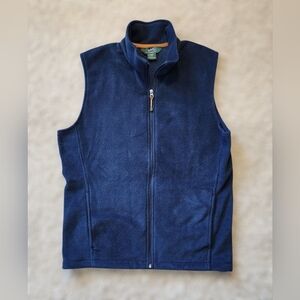 ​Woolrich Medium Fleece Vest Deep Indigo Blue Full Zip